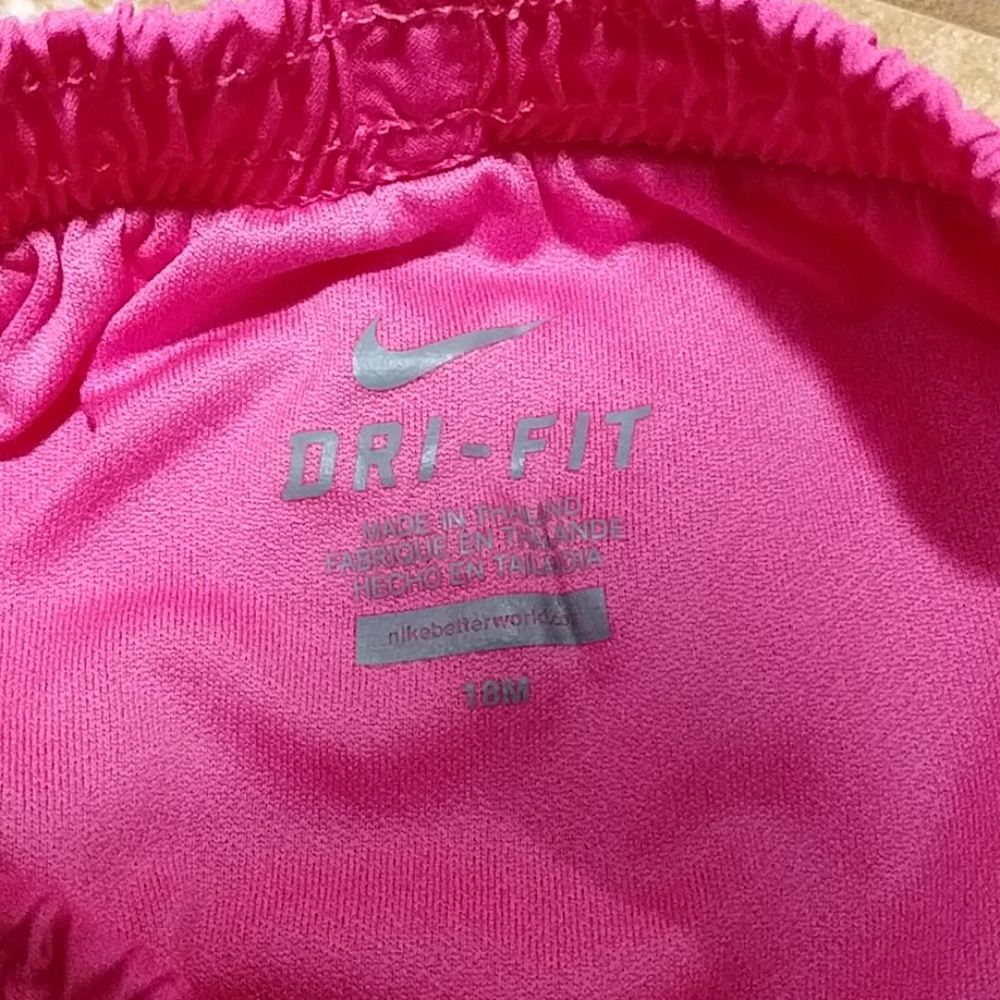 Nike Dri-Fit Shorts Size 18M Pink, Grey & White - Picture 4 of 5